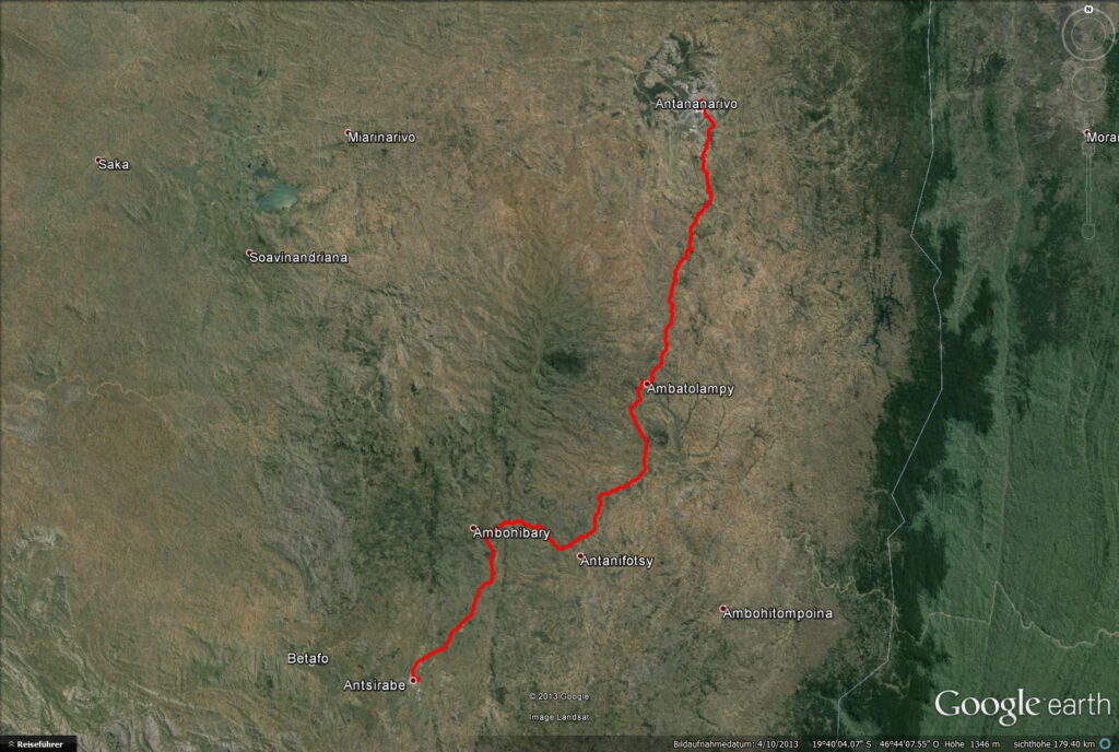 von Antananarivo nach Antsirabe Antananarivo nach Antsirabe